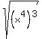 sqrt%28%28x%5E4%29%5E3%29