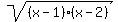 sqrt%28%28x-1%29%2A%28x-2%29%29