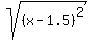 sqrt%28%28x-1.5%29%5E2%29