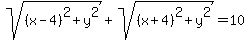 sqrt%28%28x-4%29%5E2%2By%5E2%29%2Bsqrt%28%28x%2B4%29%5E2%2By%5E2%29=10