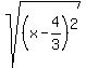 sqrt%28%28x-4%2F3%29%5E2%29