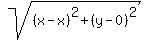 sqrt%28%28x-x%29%5E2%2B%28y-0%29%5E2%29