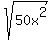 sqrt%28+50x%5E2%29