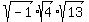 sqrt%28-1%29%2Asqrt%284%29%2Asqrt%2813%29
