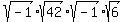 sqrt%28-1%29%2Asqrt%2842%29%2Asqrt%28-1%29%2Asqrt%286%29
