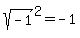 sqrt%28-1%29%5E2+=+-1