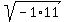 sqrt%28-1%2A11%29