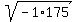 sqrt%28-1%2A175%29