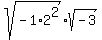 sqrt%28-1%2A2%5E2%29%2Asqrt%28-3%29