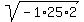 sqrt%28-1%2A25%2A2%29