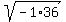 sqrt%28-1%2A36%29