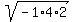 sqrt%28-1%2A4%2A2%29