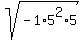 sqrt%28-1%2A5%5E2%2A5%29