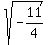sqrt%28-11%2F4%29