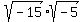 sqrt%28-15%29%2Asqrt%28-5%29