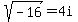 sqrt%28-16%29+=+4i