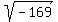 sqrt%28-169%29