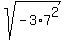 sqrt%28-3%2A7%5E2%29