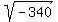 sqrt%28-340%29