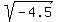 sqrt%28-4.5%29