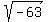 sqrt%28-63%29