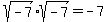 sqrt%28-7%29%2Asqrt%28-7%29=-7