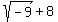 sqrt%28-9%29%2B8