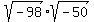 sqrt%28-98%29%2Asqrt%28-50%29