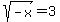sqrt%28-x%29+=+3