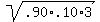 sqrt%28.90%2A.10%2A3%29