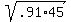 sqrt%28.91%2A45%29