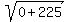 sqrt%280%2B225%29