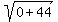 sqrt%280%2B44%29
