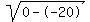 sqrt%280--20%29