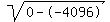 sqrt%280--4096%29