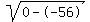 sqrt%280--56%29