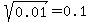 sqrt%280.01%29+=+0.1
