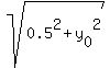 sqrt%280.5%5E2+%2B+y%5B0%5D%5E2%29