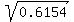 sqrt%280.6154%29