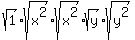 sqrt%281%29%2Asqrt%28x%5E2%29%2Asqrt%28x%5E2%29%2Asqrt%28y%29%2Asqrt%28y%5E2%29