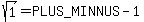 sqrt%281%29+=+%2B-+1
