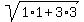 sqrt%281%2A1+%2B+3%2A3%29