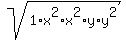 sqrt%281%2Ax%5E2%2Ax%5E2%2Ay%2Ay%5E2%29