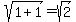 sqrt%281%2B1%29=sqrt%282%29
