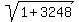 sqrt%281%2B3248%29