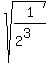 sqrt%281%2F%282%5E3%29%29+