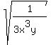 sqrt%281%2F%283x%5E3y%29%29