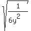 sqrt%281%2F%286y%5E2%29%29
