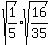 sqrt%281%2F5%29%2Asqrt%2816%2F35%29