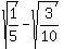sqrt%281%2F5%29-sqrt%283%2F10%29